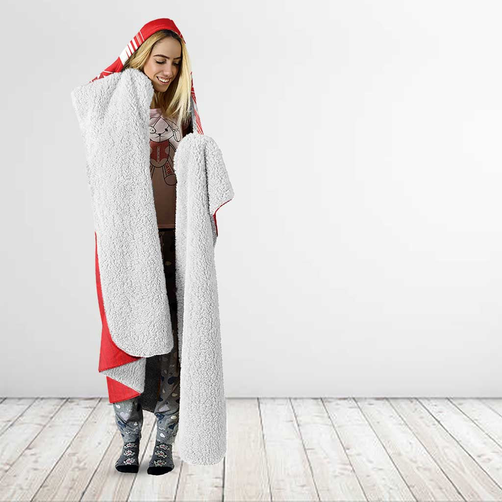 Tahiti Football Hooded Blanket Coat Of Arms Polynesian Tribal Pattern LT05 - Polynesian Pride