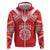 Custom Tahiti Football Hoodie Coat Of Arms Polynesian Tribal Pattern