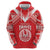 Custom Tahiti Football Hoodie Coat Of Arms Polynesian Tribal Pattern