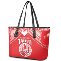 Tahiti Football Leather Tote Bag Coat Of Arms Polynesian Tribal Pattern LT05 - Polynesian Pride