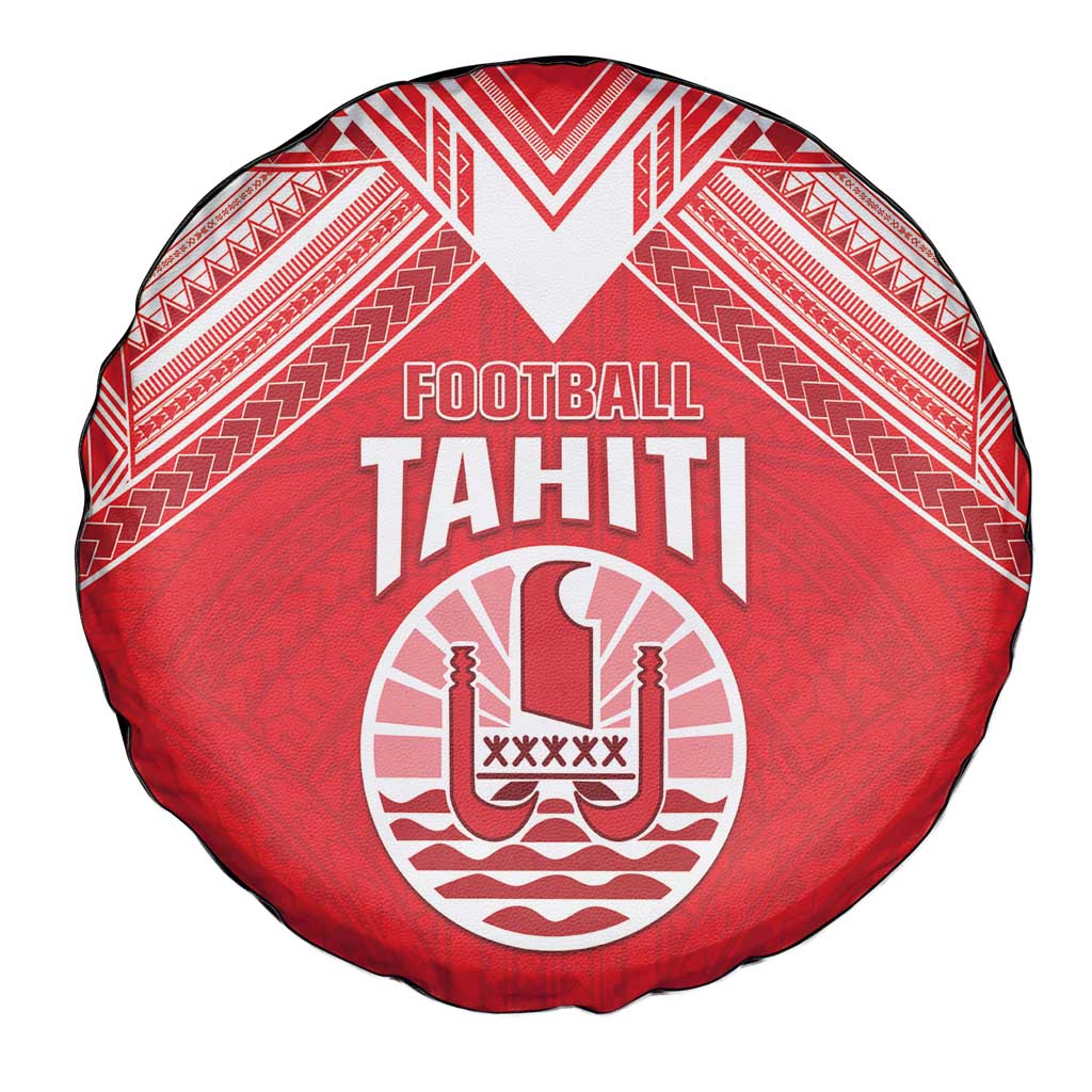 Tahiti Football Spare Tire Cover Coat Of Arms Polynesian Tribal Pattern LT05 - Polynesian Pride