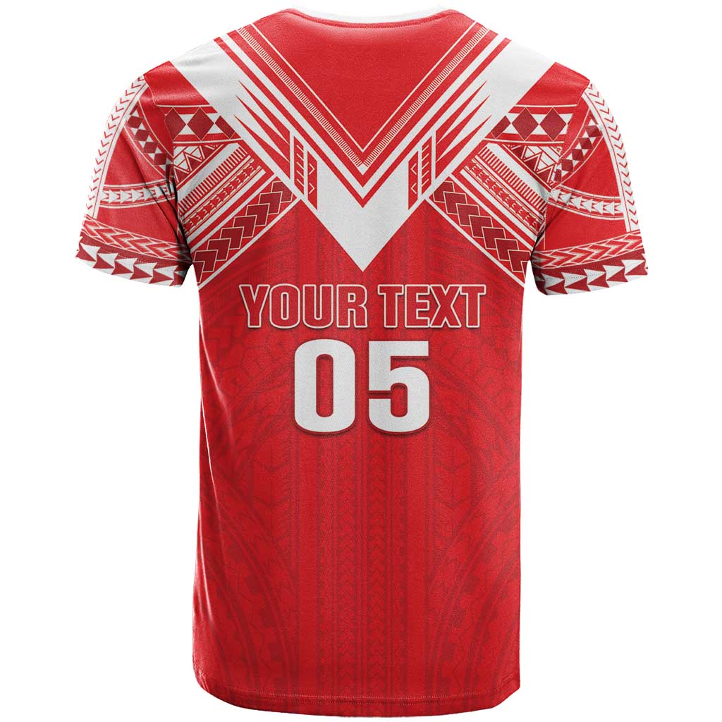 Custom Tahiti Football T Shirt Coat Of Arms Polynesian Tribal Pattern LT05 - Polynesian Pride