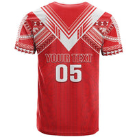 Custom Tahiti Football T Shirt Coat Of Arms Polynesian Tribal Pattern LT05 - Polynesian Pride