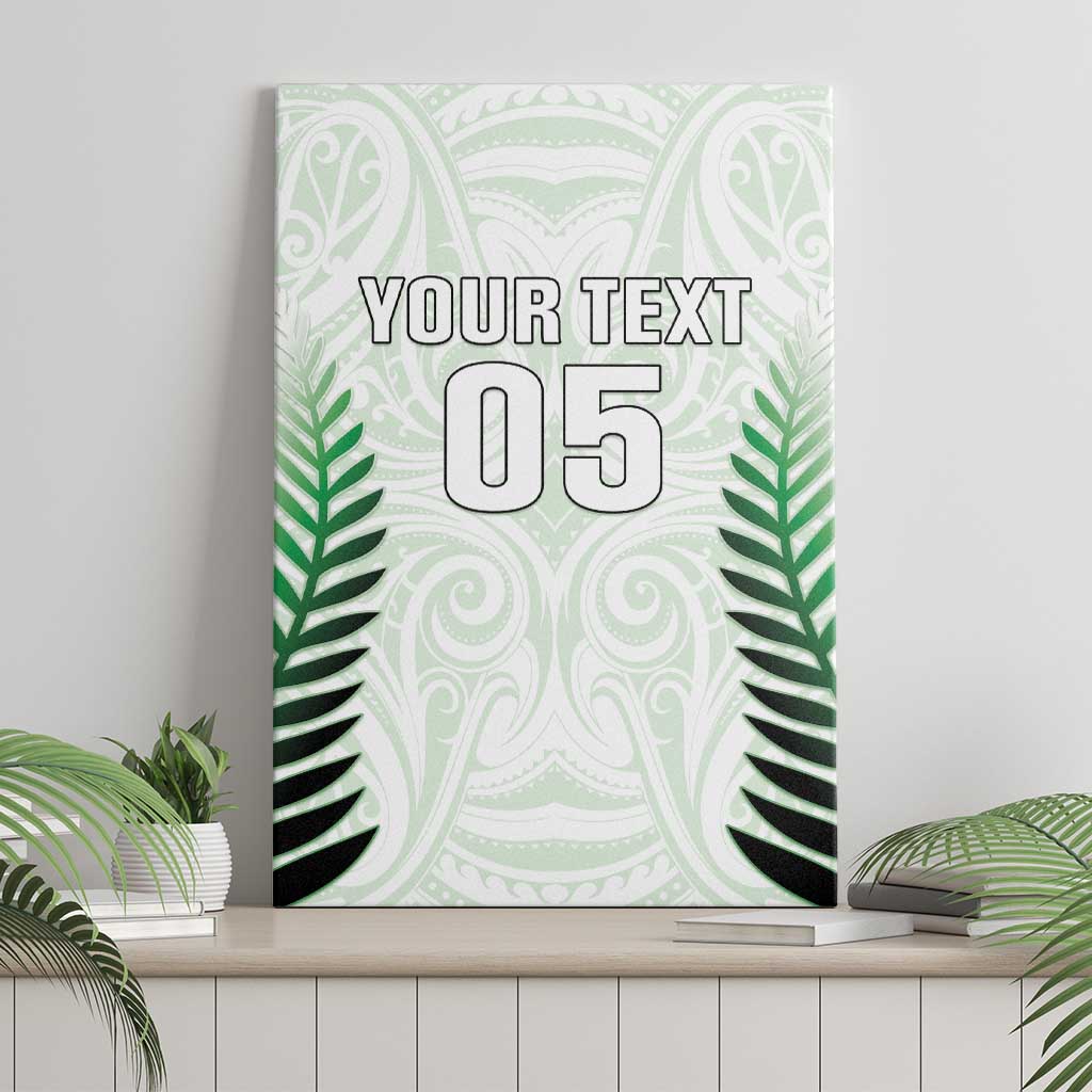 Custom New Zealand Fern Football Canvas Wall Art Simple Style