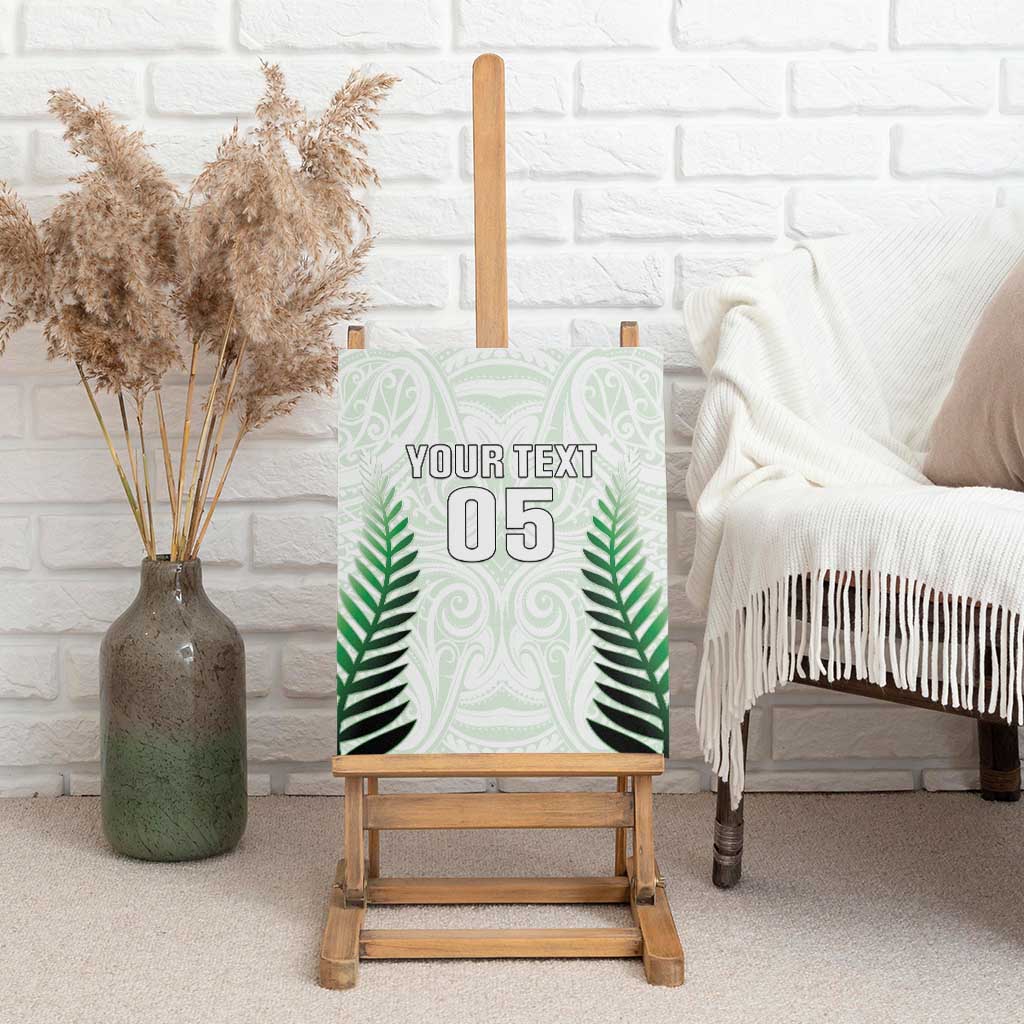 Custom New Zealand Fern Football Canvas Wall Art Simple Style