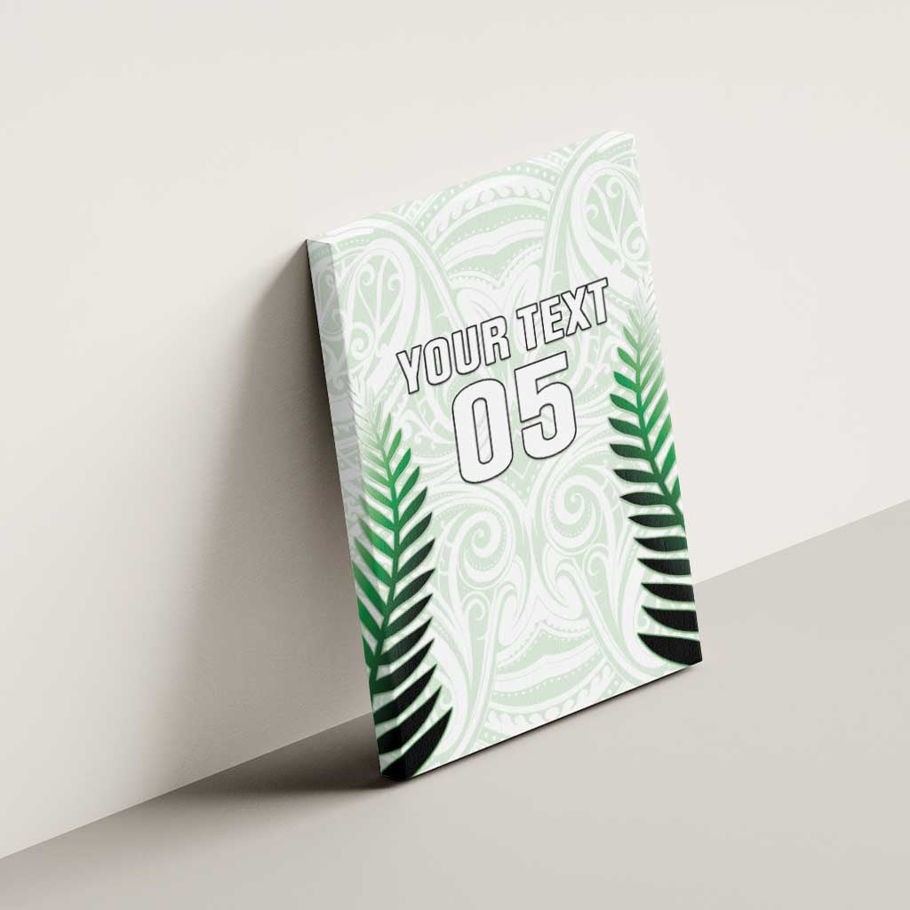 Custom New Zealand Fern Football Canvas Wall Art Simple Style