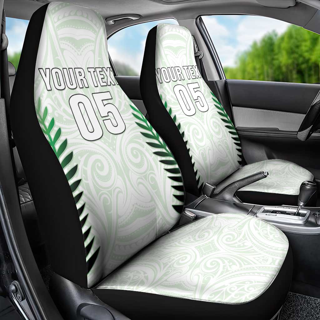Custom New Zealand Fern Football Car Seat Cover Simple Style