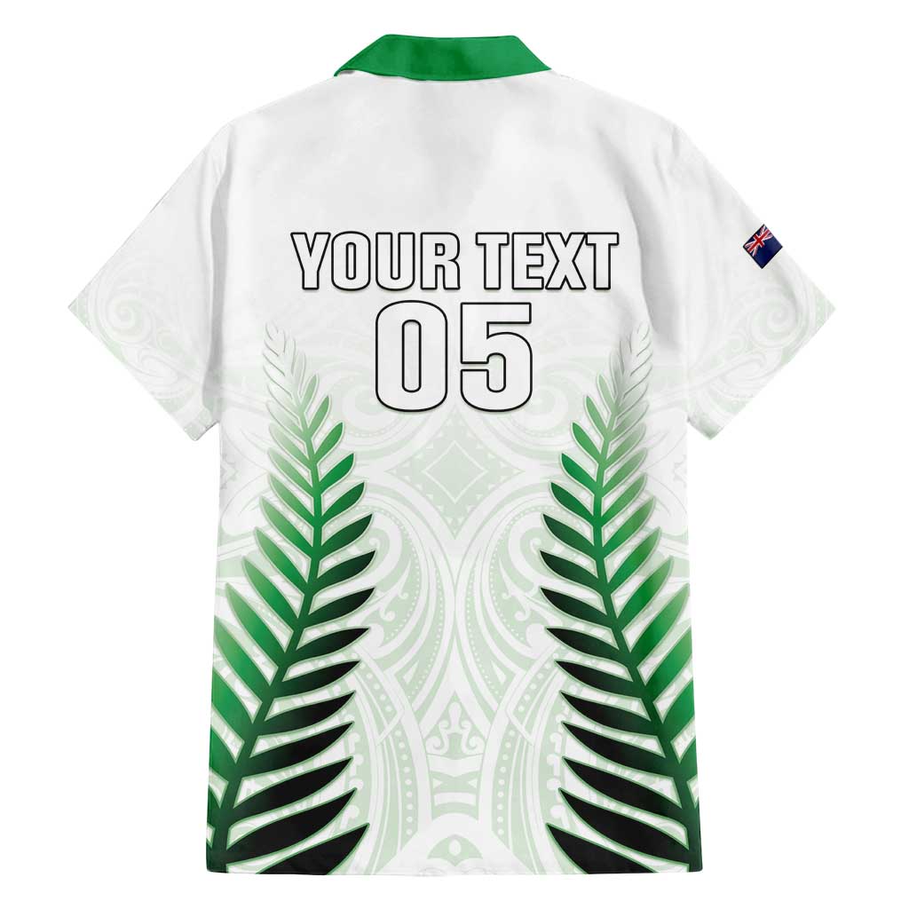 Custom New Zealand Fern Football Family Matching Puletasi and Hawaiian Shirt Simple Style LT05 - Polynesian Pride