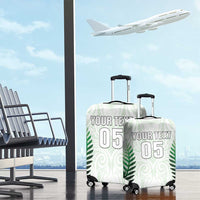 Custom New Zealand Fern Football Luggage Cover Simple Style