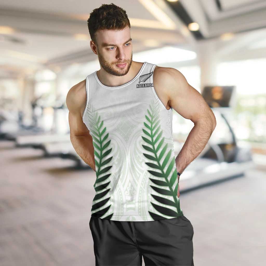 Custom New Zealand Fern Football Men Tank Top Simple Style
