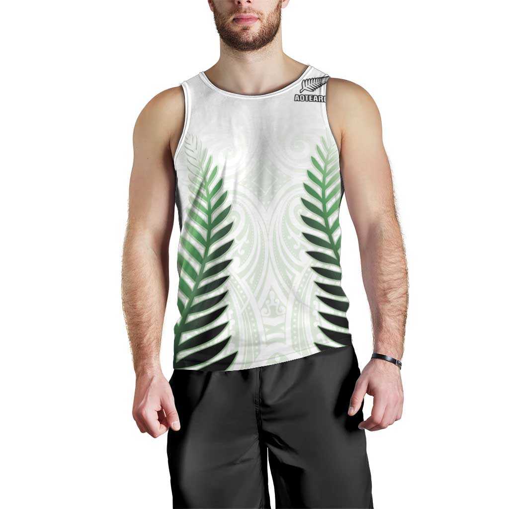 Custom New Zealand Fern Football Men Tank Top Simple Style