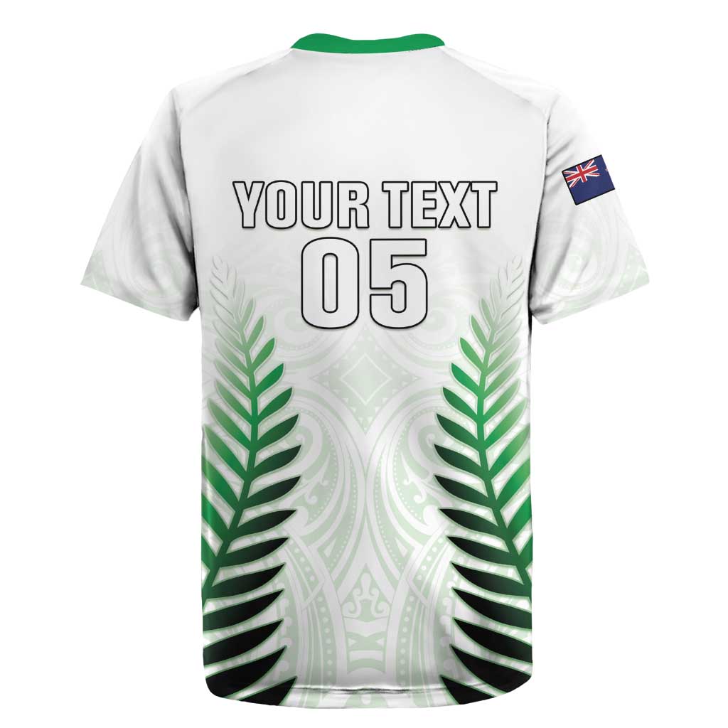 Custom New Zealand Fern Football Rugby Jersey Simple Style LT05 - Polynesian Pride