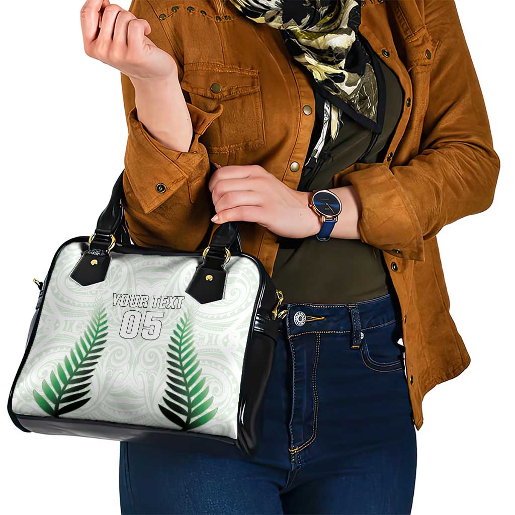 Custom New Zealand Fern Football Shoulder Handbag Simple Style