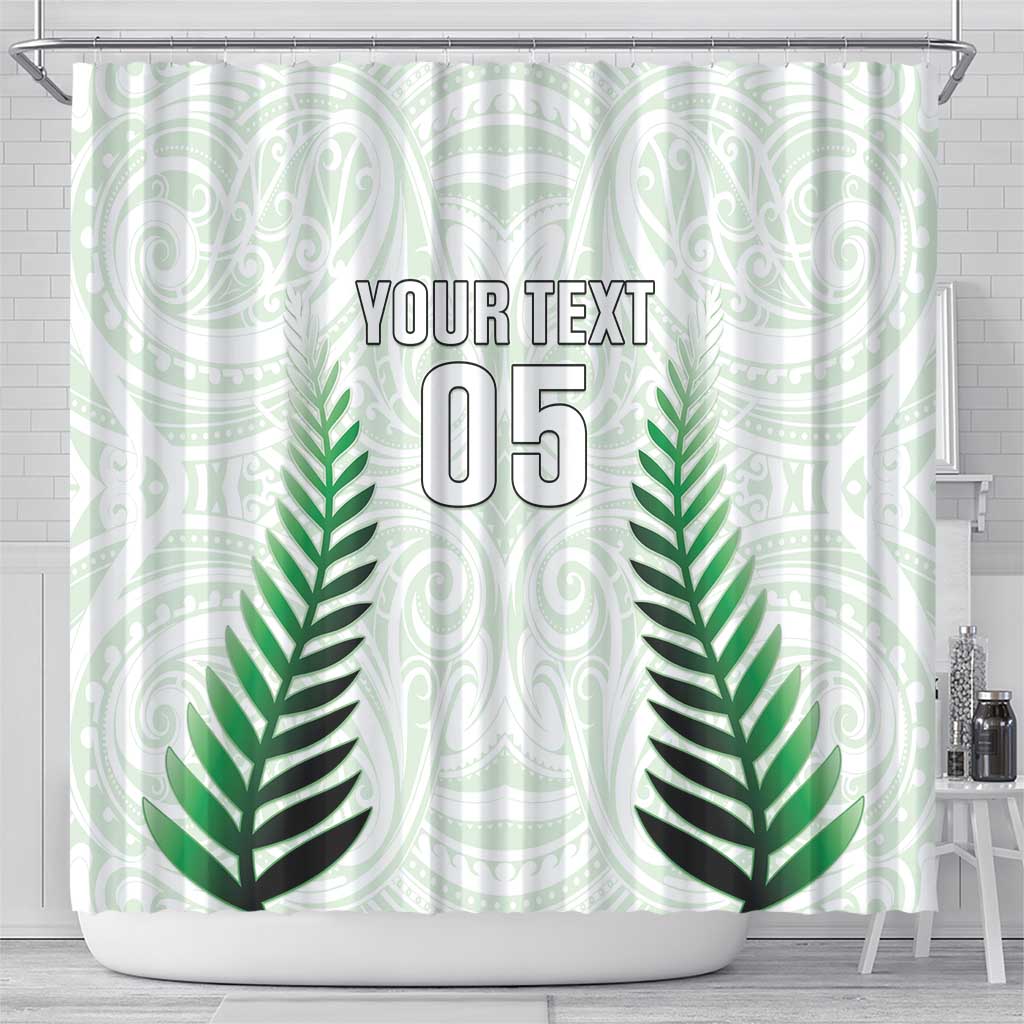 Custom New Zealand Fern Football Shower Curtain Simple Style LT05 - Polynesian Pride