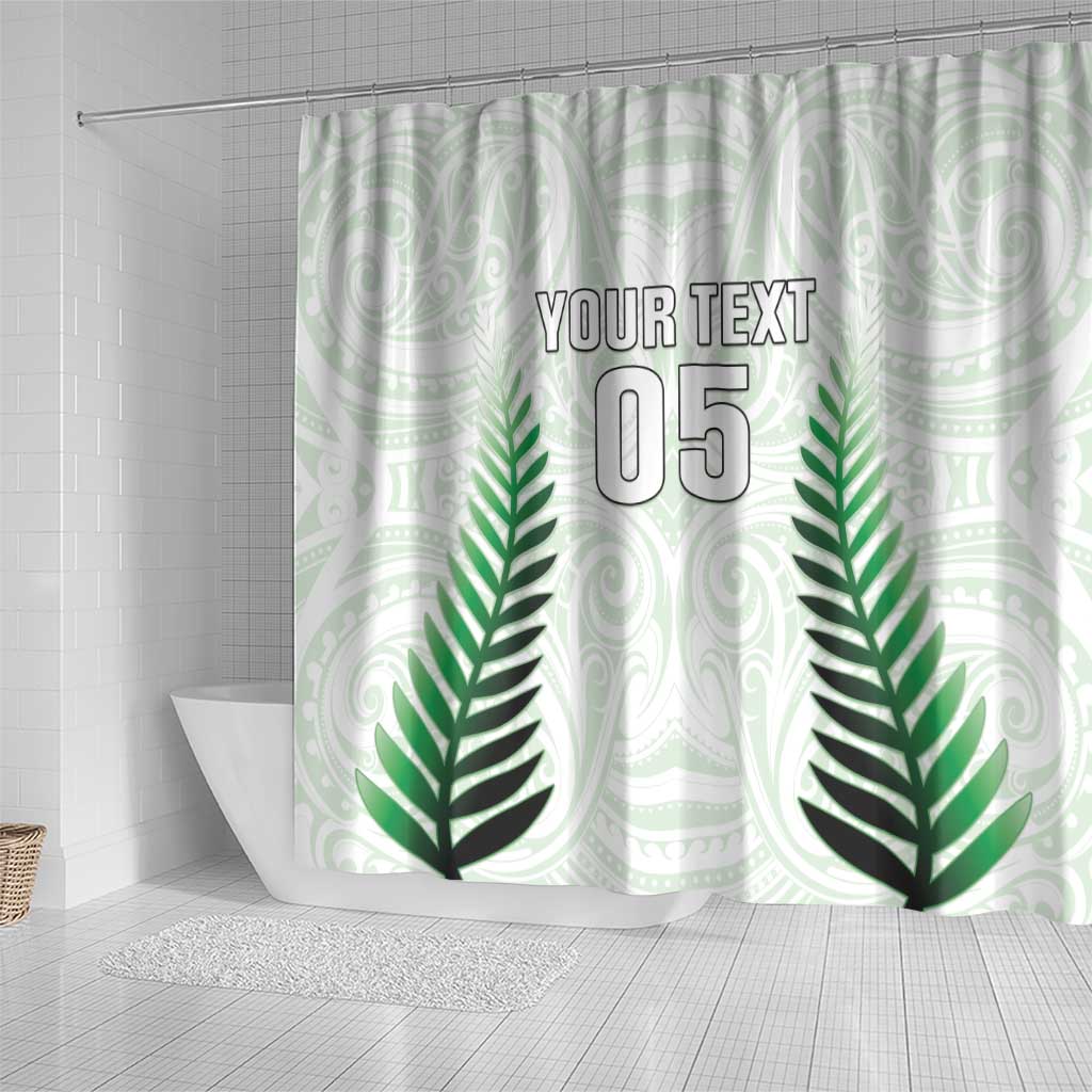 Custom New Zealand Fern Football Shower Curtain Simple Style LT05 - Polynesian Pride