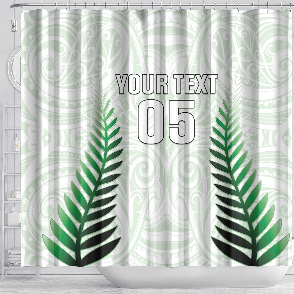 Custom New Zealand Fern Football Shower Curtain Simple Style LT05 - Polynesian Pride
