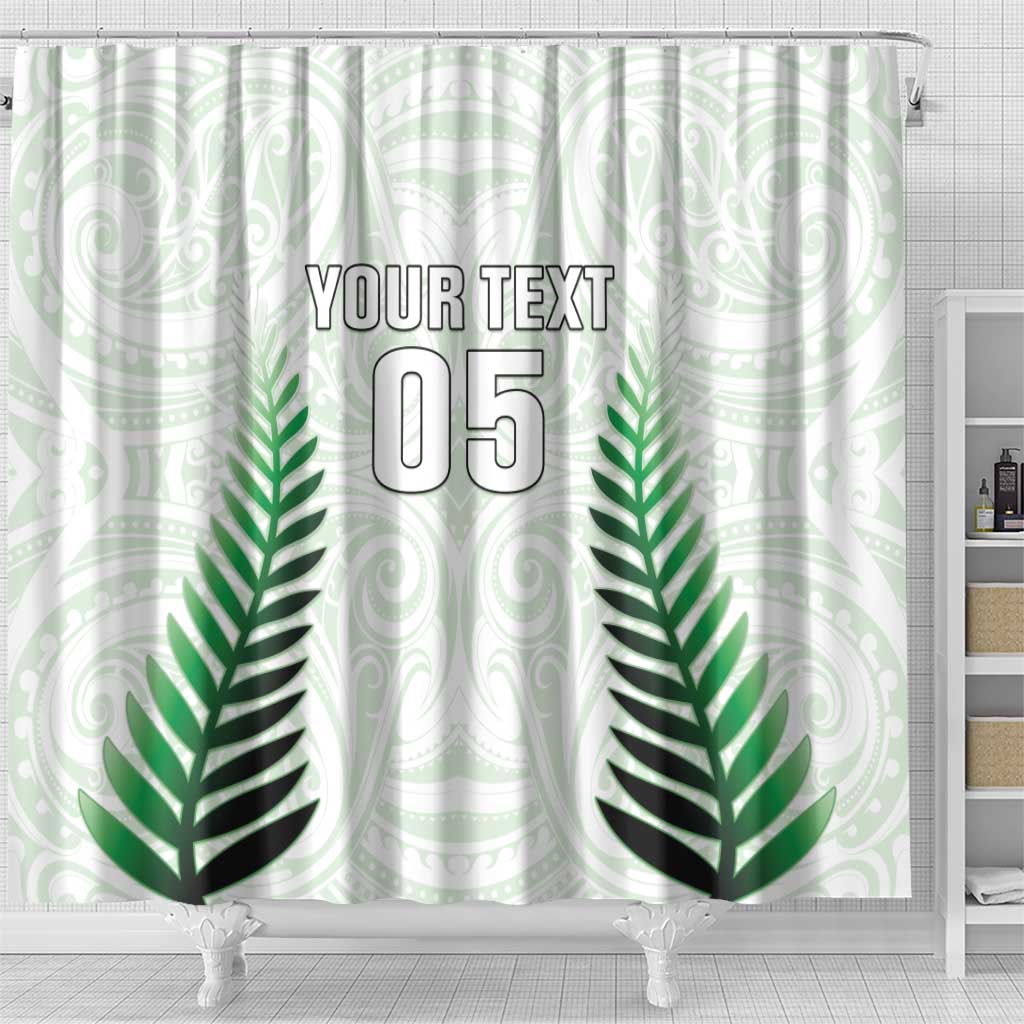 Custom New Zealand Fern Football Shower Curtain Simple Style LT05 - Polynesian Pride