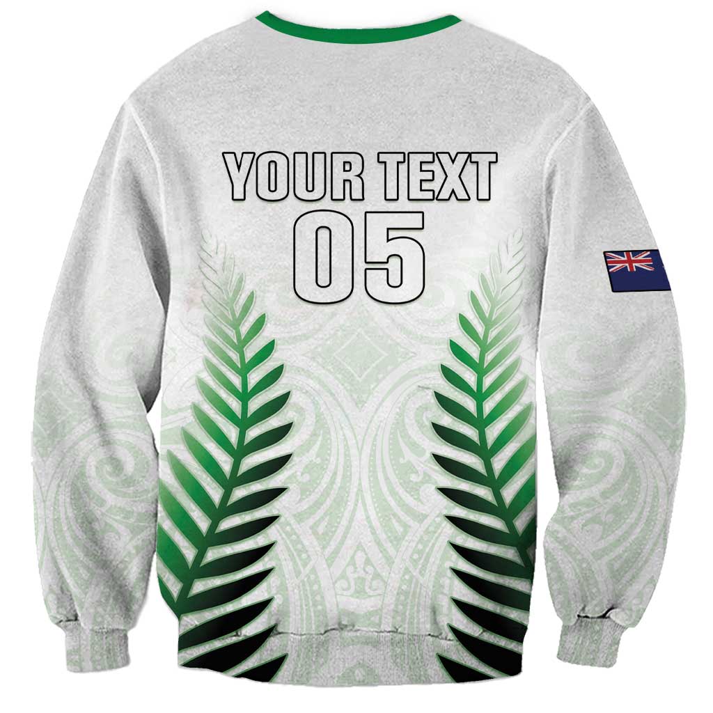 Custom New Zealand Fern Football Sweatshirt Simple Style