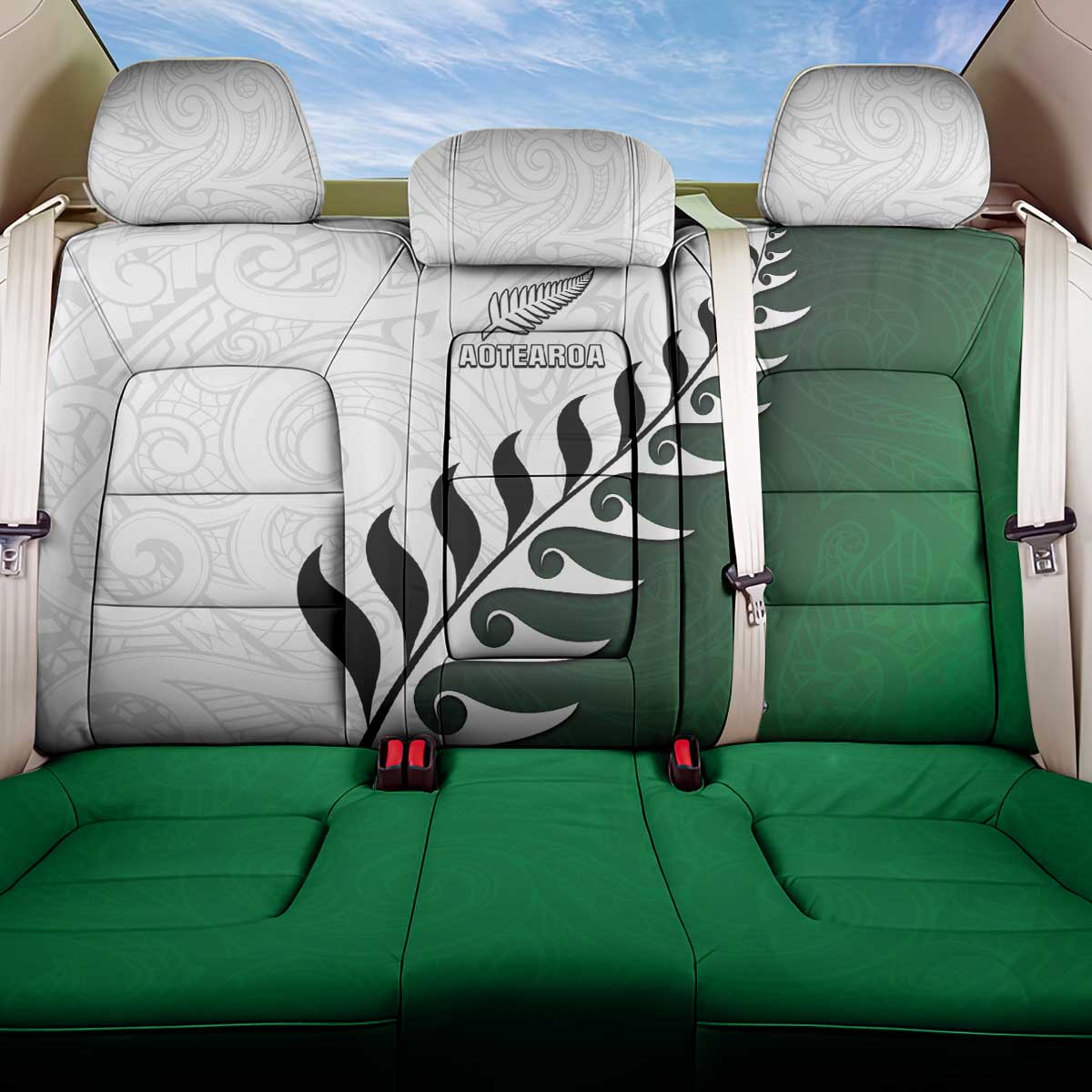 New Zealand Football Back Car Seat Cover Go Aotearoa