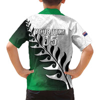 Custom New Zealand Football Family Matching Long Sleeve Bodycon Dress and Hawaiian Shirt Go Aotearoa LT05 - Polynesian Pride