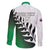 Custom New Zealand Football Family Matching Off The Shoulder Long Sleeve Dress and Hawaiian Shirt Go Aotearoa