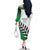 Custom New Zealand Football Family Matching Off The Shoulder Long Sleeve Dress and Hawaiian Shirt Go Aotearoa