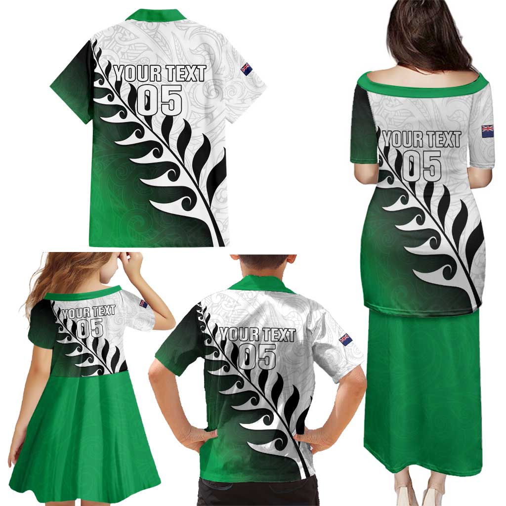Custom New Zealand Football Family Matching Puletasi and Hawaiian Shirt Go Aotearoa LT05 - Polynesian Pride