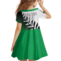 Custom New Zealand Football Family Matching Short Sleeve Bodycon Dress and Hawaiian Shirt Go Aotearoa LT05 - Polynesian Pride