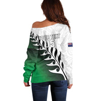 Custom New Zealand Football Off Shoulder Sweater Go Aotearoa