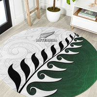 New Zealand Football Round Carpet Go Aotearoa LT05 Green - Polynesian Pride