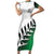 Custom New Zealand Football Short Sleeve Bodycon Dress Go Aotearoa