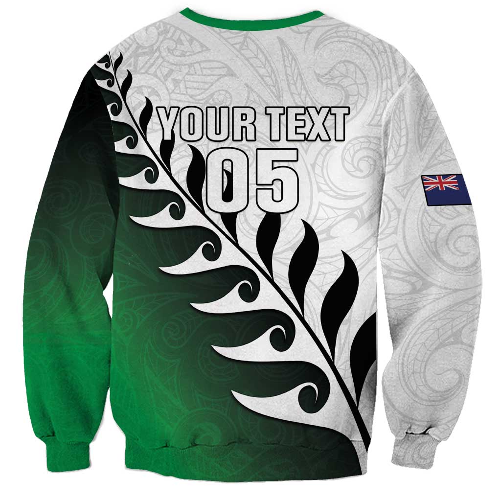 Custom New Zealand Football Sweatshirt Go Aotearoa