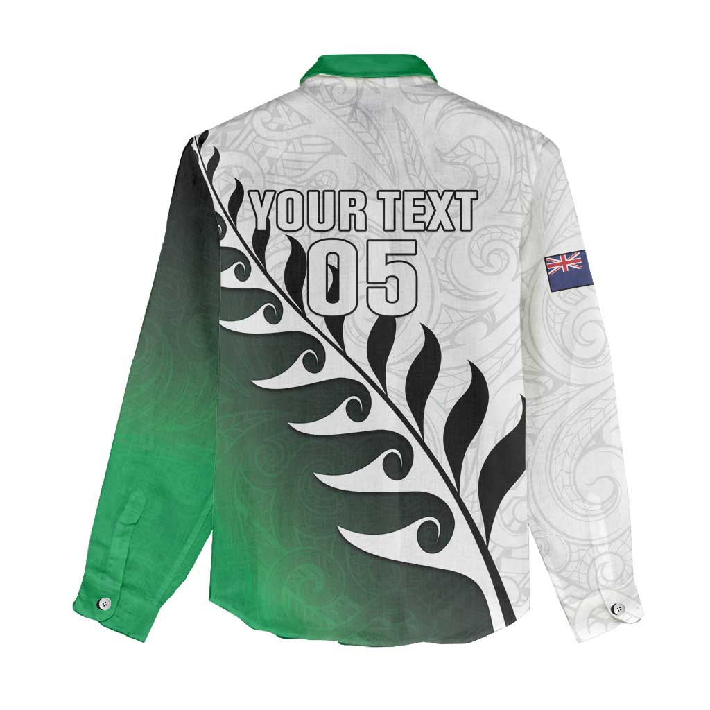 Custom New Zealand Football Women Casual Shirt Go Aotearoa LT05 - Polynesian Pride