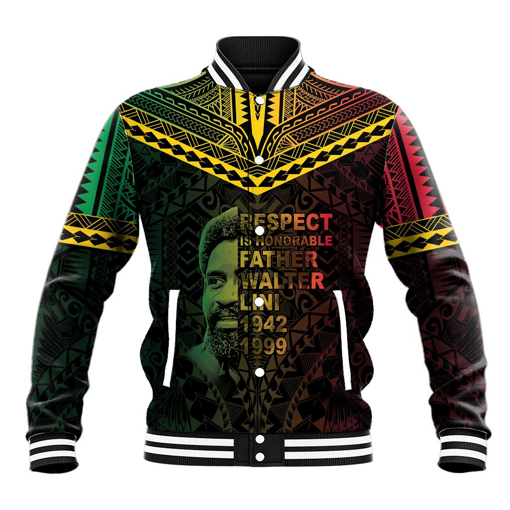 Happy Vanuatu Father Lini Day Baseball Jacket LT05 Unisex Black - Polynesian Pride