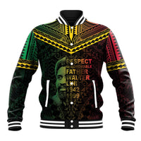 Happy Vanuatu Father Lini Day Baseball Jacket LT05 Unisex Black - Polynesian Pride