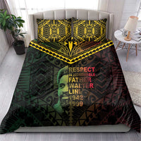Happy Vanuatu Father Lini Day Bedding Set LT05 - Polynesian Pride