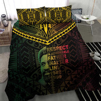 Happy Vanuatu Father Lini Day Bedding Set LT05 - Polynesian Pride