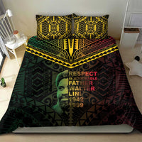 Happy Vanuatu Father Lini Day Bedding Set LT05 - Polynesian Pride
