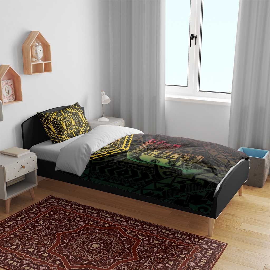 Happy Vanuatu Father Lini Day Bedding Set LT05 - Polynesian Pride