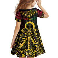 Happy Vanuatu Father Lini Day Family Matching Off Shoulder Maxi Dress and Hawaiian Shirt LT05 - Polynesian Pride