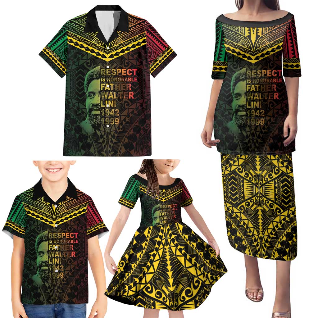 Happy Vanuatu Father Lini Day Family Matching Puletasi and Hawaiian Shirt LT05 - Polynesian Pride
