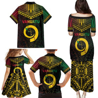 Happy Vanuatu Father Lini Day Family Matching Puletasi and Hawaiian Shirt LT05 - Polynesian Pride