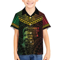 Happy Vanuatu Father Lini Day Family Matching Summer Maxi Dress and Hawaiian Shirt LT05 Son's Shirt Black - Polynesian Pride