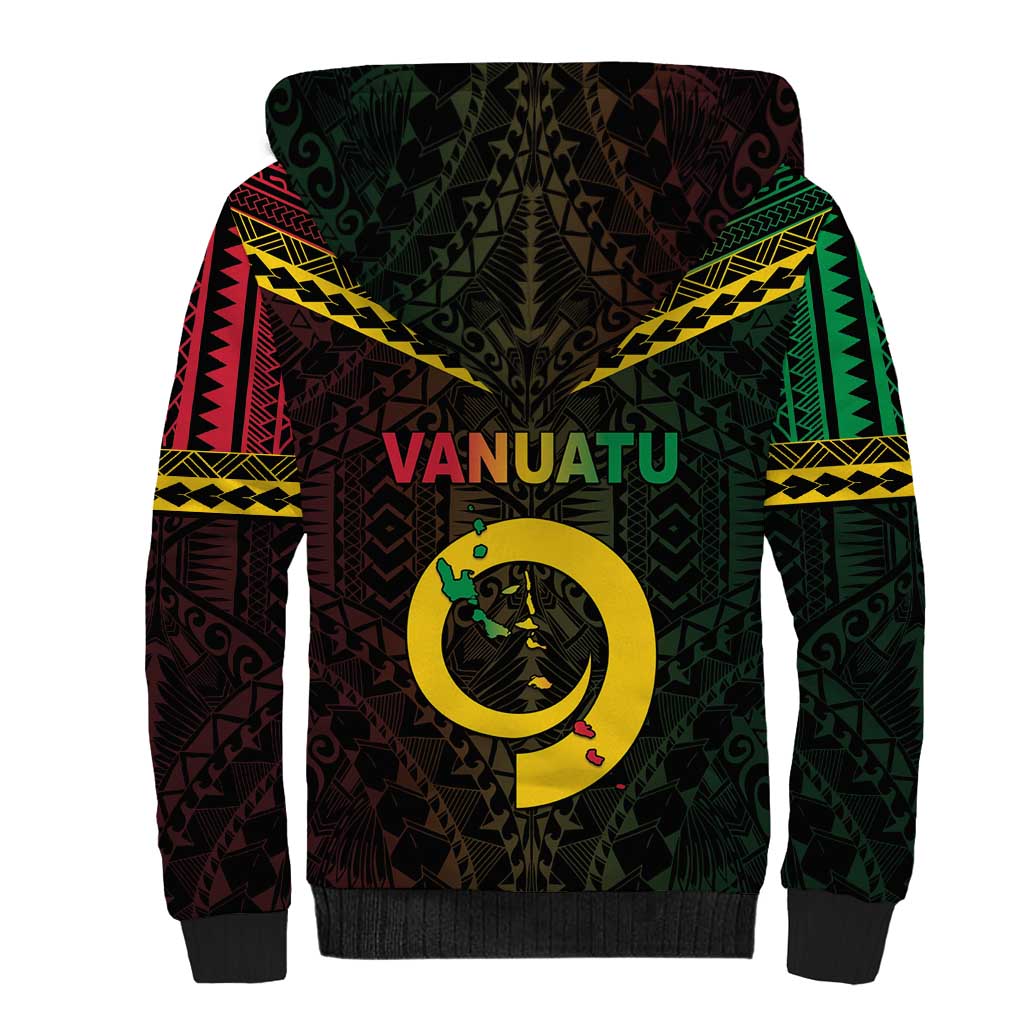 Happy Vanuatu Father Lini Day Sherpa Hoodie