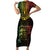 Happy Vanuatu Father Lini Day Short Sleeve Bodycon Dress