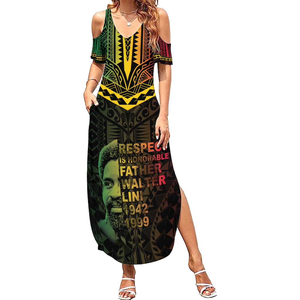 Happy Vanuatu Father Lini Day Summer Maxi Dress