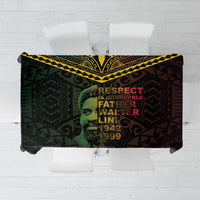 Happy Vanuatu Father Lini Day Tablecloth LT05 Black - Polynesian Pride