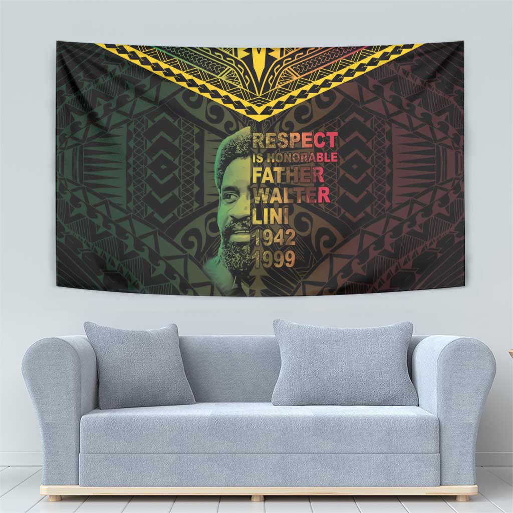 Happy Vanuatu Father Lini Day Tapestry LT05 - Polynesian Pride