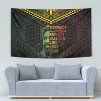 Happy Vanuatu Father Lini Day Tapestry LT05 - Polynesian Pride