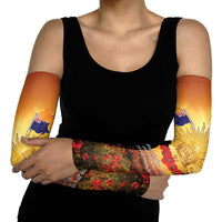 ANZAC Day Arm Sleeves Remembrance Tribute Soldiers And Poppy Field